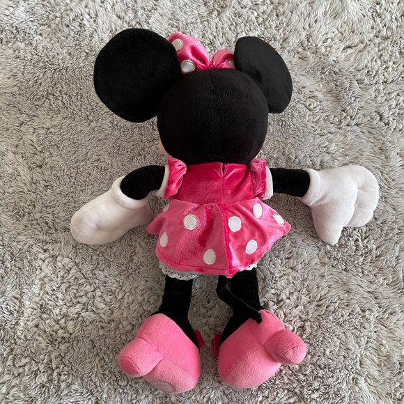 Disney Minnie Mouse Plush Pink Medium 18'' - Picture 7 of 11